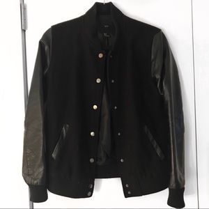Forever 21 Black Bomber Jacket